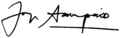 Signature de Jorge Sampaio