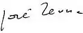 Signature de José Serra