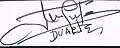 Signature de José Napoleón Duarte