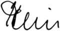 Signature de Joseph Deiss