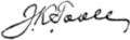 Signature de Joseph Toole