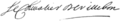 Signature de Joseph Robineau de Villebon