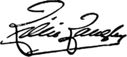 signature de Lillie Langtry