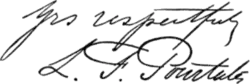 signature de Louis François de Pourtalès