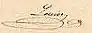 Signature de Louise d'Orléans