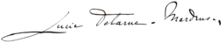signature de Lucie Delarue-Mardrus