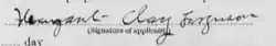 signature de Margaret Clay Ferguson