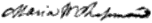 signature de Marie Weston Chapman