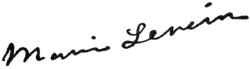 signature de Marie Lenéru
