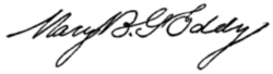 signature de Mary Baker Eddy