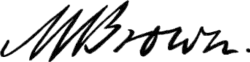 signature de Mather Brown