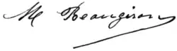 signature de Marthe de Florian