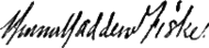 signature de Minnie Maddern Fiske