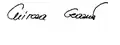 Signature de Mircea Geoană
