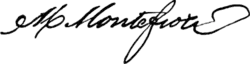signature de Moïse Montefiore