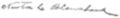 Signature de Newton Blanchard