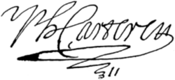 signature de Philippe de Carteret