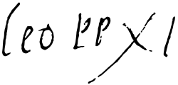Signature de Léon XI