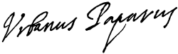Signature de Urbain VIII