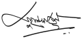 Signature de Muhammad Yunus