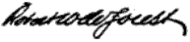 signature de Robert W. DeForest