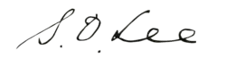 Signature de Stephen Dill Lee