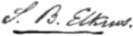 Signature de Stephen Benton Elkins