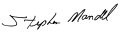 Signature de Stephen Mandel
