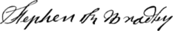 signature de Stephen R. Bradley