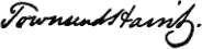 signature de Townsend Harris
