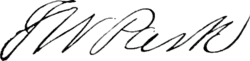 signature de Trenor W. Park