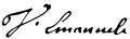 Signature de Victor-Emmanuel Ier (it) Vittorio Emanuele Ier