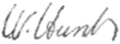 Signature de Washington Hunt