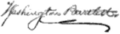 Signature de Washington Bartlett