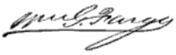 signature de William G. Fargo