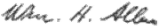 signature de William Henry Allen