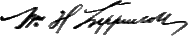 signature de William Henry Lippincott