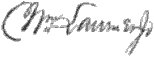 signature de William Larimer, Jr.
