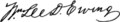 Signature de William Ewing
