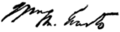 Signature de William M. Evarts