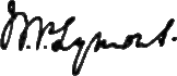 signature de William Penn Symons