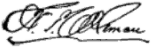 signature de Tell Coleman