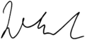 Signature de Wim Kok