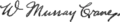 Signature de Winthrop Murray Crane