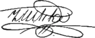 signature de Zebulon Pike