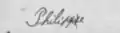 Signature de Philippe Guerrier