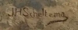 signature de Jan Hendrik Scheltema