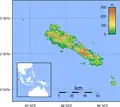 Carte topographique de Simeulue