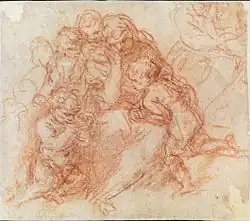 Femme avec enfants.