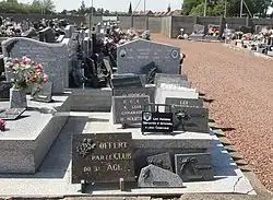 Tombe de Henri Martel au cimetière de Sin-le-Noble.